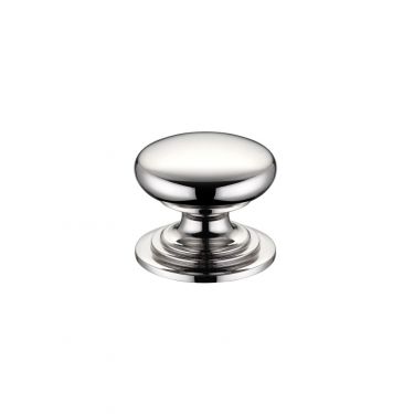 Click Here To Enlarge This Photo Of FCH01APN - Zoo Hardware Victorian Cupboard Knob 25mm dia. Polished Nickel