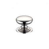 FCH01APN - Zoo Hardware Victorian Cupboard Knob 25mm dia. Polished Nickel