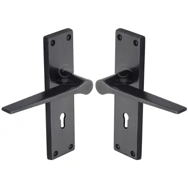 Click Here To Enlarge This Photo Of RDB41810 M.Marcus Rustic Dark Bronze Door Handle Lever Latch Gio Design