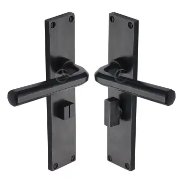 Click Here To Enlarge This Photo Of RDB45430 M.Marcus Rustic Dark Bronze Door Handle Bathroom Set Octave Design