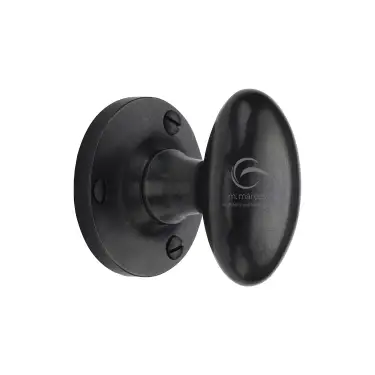 Click Here To Enlarge This Photo Of RDB4555 M.Marcus Rustic Dark Bronze Mortice Knob on Rose Knowle Design