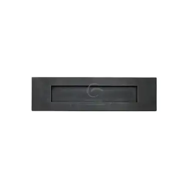 Click Here To Enlarge This Photo Of RDB467 343 M.Marcus Rustic Dark Bronze Letterplate 13 1/2" x 3 2/3"