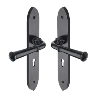 RDB4700 M.Marcus Rustic Dark Bronze Door Handle Lever Lock Hadley Design