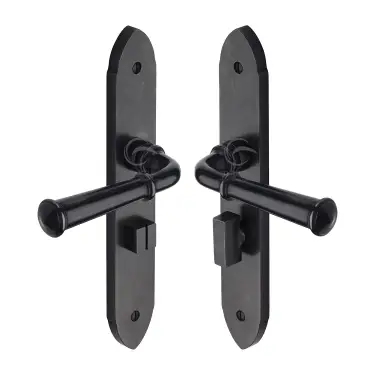 Click Here To Enlarge This Photo Of RDB4730 M.Marcus Rustic Dark Bronze Door Handle Bathroom Set Hadley Design