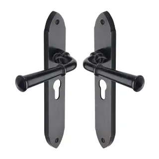 RDB4748 M.Marcus Rustic Dark Bronze Door Handle Euro Profile Hadley Design
