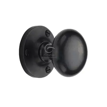 Click Here To Enlarge This Photo Of RDB4975 M.Marcus Rustic Dark Bronze Mortice Knob on Rose Alveley Design