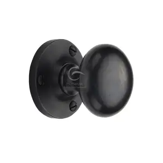 RDB4975 M.Marcus Rustic Dark Bronze Mortice Knob on Rose Alveley Design