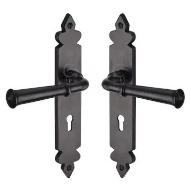 Click Here To Enlarge This Photo Of RDB5800 M.Marcus Rustic Dark Bronze Door Handle Lever Lock Ludlow Design