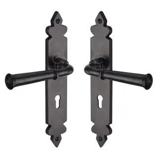 RDB5800 M.Marcus Rustic Dark Bronze Door Handle Lever Lock Ludlow Design