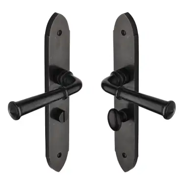 Click Here To Enlarge This Photo Of RDB5830 M&period;Marcus Rustic Dark Bronze Door Handle Bathroom Set Ludlow Design