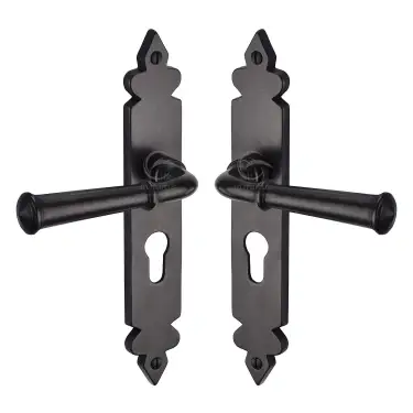 Click Here To Enlarge This Photo Of RDB5848 M.Marcus Rustic Dark Bronze Door Handle Euro Profile Ludlow Design