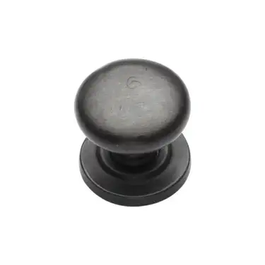 Click Here To Enlarge This Photo Of RDB613 25 M.Marcus Rustic Dark Bronze Cabinet Knob Round Design on Rose 25mm