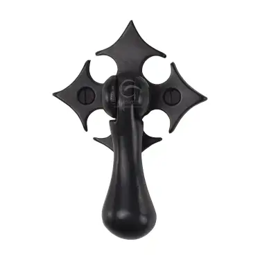 Click Here To Enlarge This Photo Of RDB6261 M.Marcus Rustic Dark Bronze Fleur-De-Lys Cabinet Drop Pull