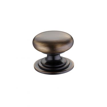 Click Here To Enlarge This Photo Of FCH01BFB - Zoo Hardware Victorian Cupboard Knob 32mm dia. Florentine Bronze