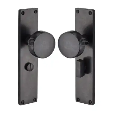 Click Here To Enlarge This Photo Of RDB88030 M.Marcus Rustic Dark Bronze Door Mortice Knob Bathroom Set Olympic Design