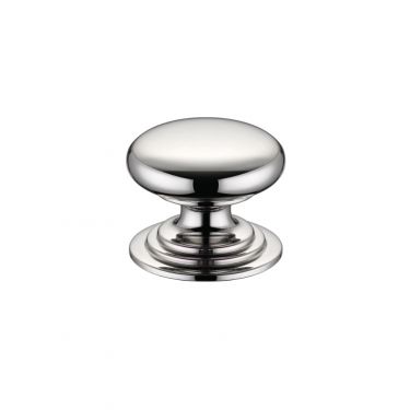 Click Here To Enlarge This Photo Of FCH01BPN - Zoo Hardware Victorian Cupboard Knob 32mm dia. Polished Nickel