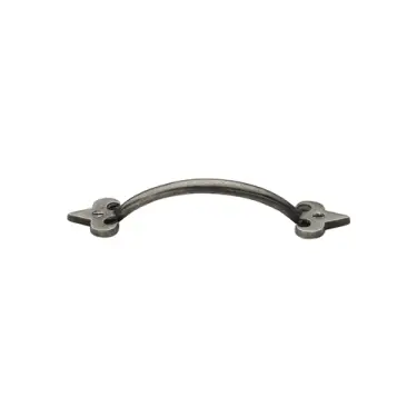 Click Here To Enlarge This Photo Of RPW1092 106 M.Marcus Rustic Pewter Cabinet Pull Fleur-de-lys Design 106mm