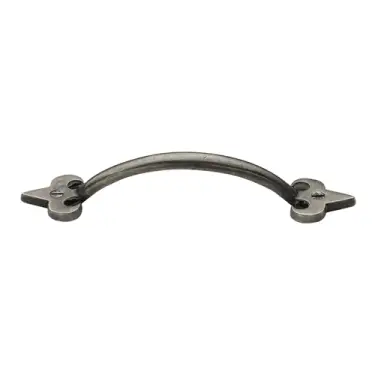 Click Here To Enlarge This Photo Of RPW1092 203 M.Marcus Rustic Pewter Cabinet Pull Fleur-de-lys Design 203mm