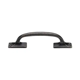 RPW1145 159 M.Marcus Rustic Pewter Cabinet Pull Offset Design 159mm