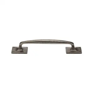 RPW1150 305 M.Marcus Rustic Pewter Door Pull Handle Cranked 12"