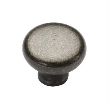Click Here To Enlarge This Photo Of RPW117 32 M.Marcus Rustic Pewter Cabinet Knob Round Design 32mm