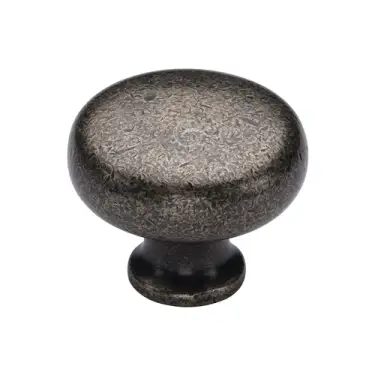 Click Here To Enlarge This Photo Of RPW117 38 M.Marcus Rustic Pewter Cabinet Knob Round Design 38mm