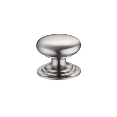 Click Here To Enlarge This Photo Of FCH01BSN - Zoo Hardware Victorian Cupboard Knob 32mm dia. Satin Nickel