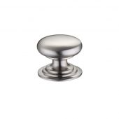 FCH01BSN - Zoo Hardware Victorian Cupboard Knob 32mm dia. Satin Nickel