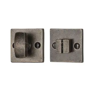 RPW155 M.Marcus Rustic Pewter Square Thumbturn & Emergency Release