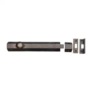 RPW1685 203 M.Marcus Rustic Pewter Door Bolt Flat 8"