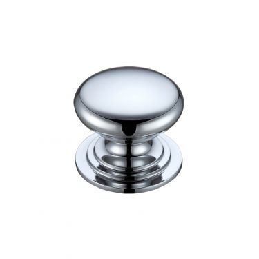 Click Here To Enlarge This Photo Of FCH01CCP - Zoo Hardware Victorian Cupboard Knob 38mm dia. Polished Chrome