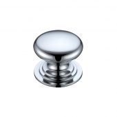 FCH01CCP - Zoo Hardware Victorian Cupboard Knob 38mm dia. Polished Chrome