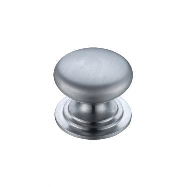 Click Here To Enlarge This Photo Of FCH01CSC - Zoo Hardware Victorian Cupboard Knob 38mm dia. Satin Chrome