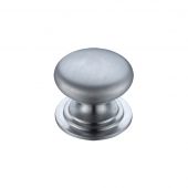 FCH01CSC - Zoo Hardware Victorian Cupboard Knob 38mm dia. Satin Chrome
