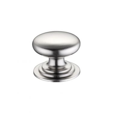Click Here To Enlarge This Photo Of FCH01CSN - Zoo Hardware Victorian Cupboard Knob 38mm dia. Satin Nickel