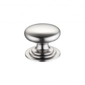 FCH01CSN - Zoo Hardware Victorian Cupboard Knob 38mm dia. Satin Nickel