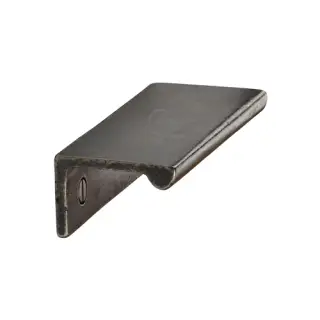 RPW3384 75 M.Marcus Rustic Pewter Edge Cabinet Pull 75mm