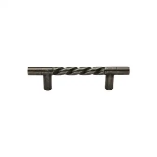 RPW349 227 M.Marcus Rustic Pewter Door Pull Rope Design 203mm