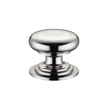Click Here To Enlarge This Photo Of FCH01DPN - Zoo Hardware Victorian Cupboard Knob 45mm dia. Polished Nickel