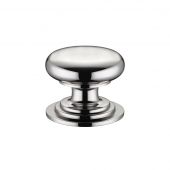 FCH01DPN - Zoo Hardware Victorian Cupboard Knob 45mm dia. Polished Nickel
