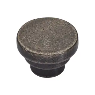 RPW3624 38 M.Marcus Rustic Pewter Cabinet Knob Round Stepped Design 38mm