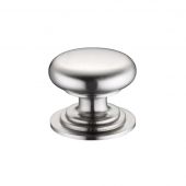 FCH01DSN - Zoo Hardware Victorian Cupboard Knob 45mm dia. Satin Nickel