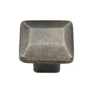 RPW3625 M.Marcus Rustic Pewter Cabinet Knob Trapezoid Design 32mm