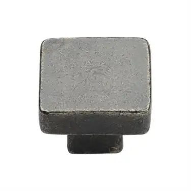 Click Here To Enlarge This Photo Of RPW3674 32 M.Marcus Rustic Pewter Cabinet Knob Square Design 32mm