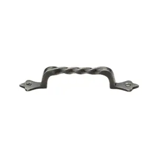 RPW370 138 M.Marcus Rustic Pewter Cabinet Pull Twist Design 138mm