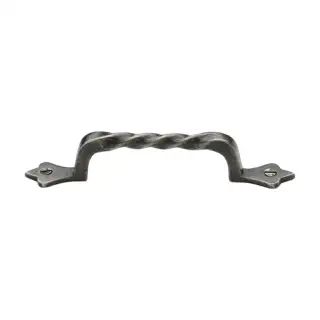 RPW370 202 M.Marcus Rustic Pewter Cabinet Pull Twist Design 202mm