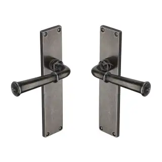 RPW3710 M.Marcus Rustic Pewter Door Handle Lever Latch Ashfield Design