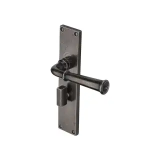 RPW3730 M.Marcus Rustic Pewter Door Handle Bathroom Set Ashfield Design