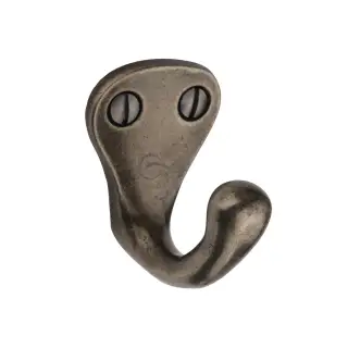 RPW387 M.Marcus Rustic Pewter Single Coat Hook