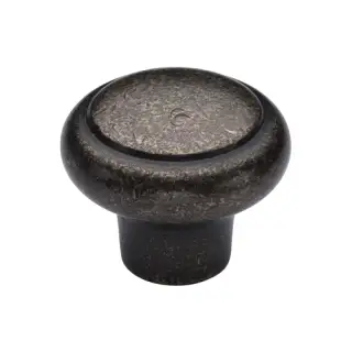 RPW3990 38 M.Marcus Rustic Pewter Cabinet Knob Newport Design 38mm